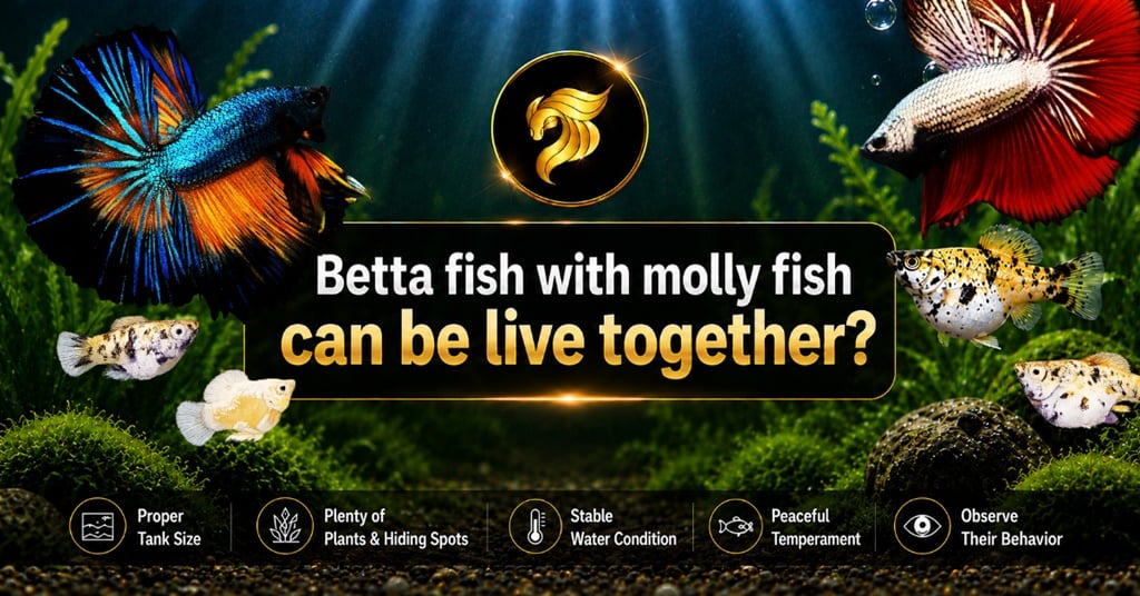 Betta fish with molly fish can be live together